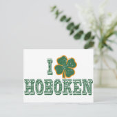 Carte Postale I love Hoboken - St. Patrick's Day (Debout devant)