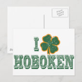 Carte Postale I love Hoboken - St. Patrick's Day (Devant / Derrière)
