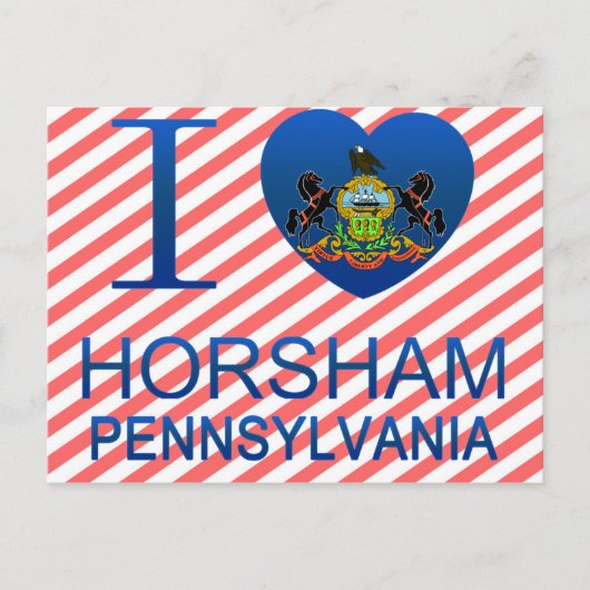 Carte Postale I Love Horsham, PA (Devant)