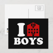 Carte Postale I Love Hotel Boys (Devant / Derrière)
