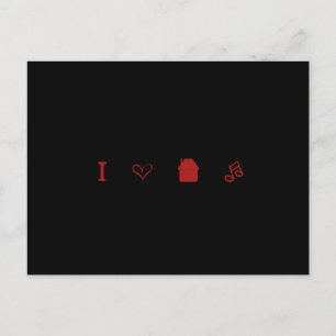 Carte Postale "I Love House Music"