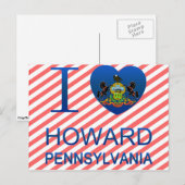 Carte Postale I Love Howard, PA (Devant / Derrière)