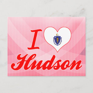 Carte Postale I Love Hudson, Massachusetts