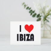 Carte postale I Love Ibiza (Debout devant)
