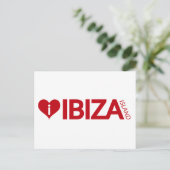 Carte Postale i Love Ibiza Island Original Authentic souvenirs (Debout devant)