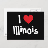 Carte Postale I Love Illinois (Devant / Derrière)