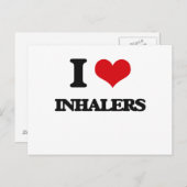 Carte Postale I Love Inhalers (Devant / Derrière)
