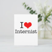 Carte Postale I Love Internist (Debout devant)