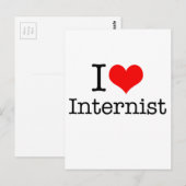 Carte Postale I Love Internist (Devant / Derrière)