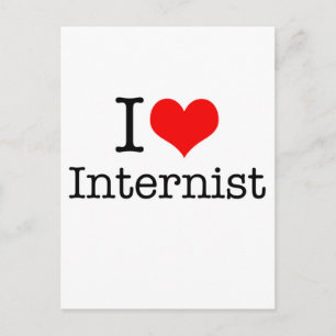 Carte Postale I Love Internist