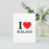 Carte Postale I Love Islande (Debout devant)