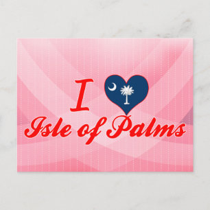 Carte Postale I Love Isle of Palms, Caroline du Sud