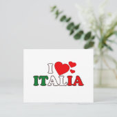 Carte postale I Love Italia (Debout devant)