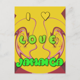 Carte Postale I love Jamaica