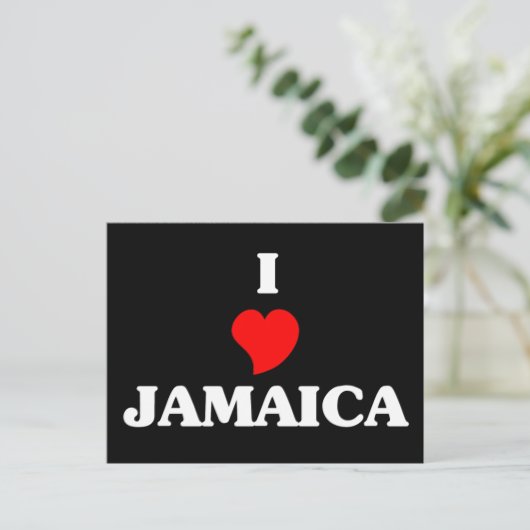 Carte Postale I Love Jamaïque (Debout devant)