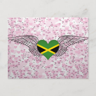 Carte Postale I Love Jamaïque - ailes