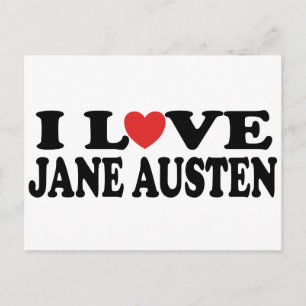 Carte Postale I Love Jane Austen Classic
