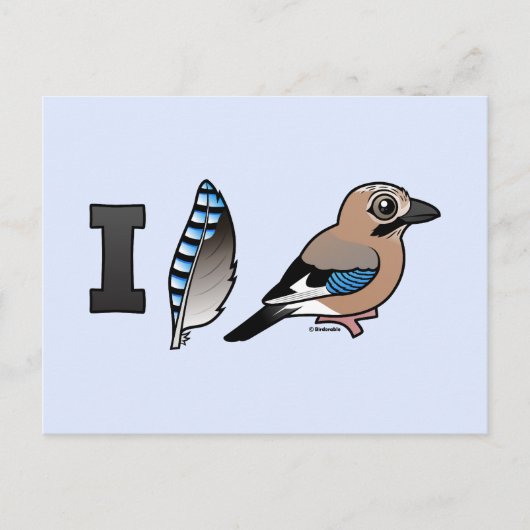 Carte Postale I Love Jays (Devant)