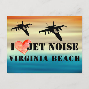 Carte Postale I Love Jet Noise Virginia Beach