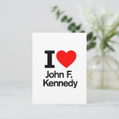 Carte Postale I Love John F. Kennedy (Debout devant)