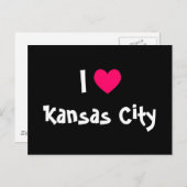 Carte Postale I Love Kansas City (Devant / Derrière)