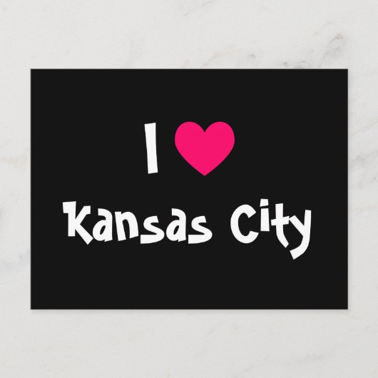Carte Postale I Love Kansas City (Devant)