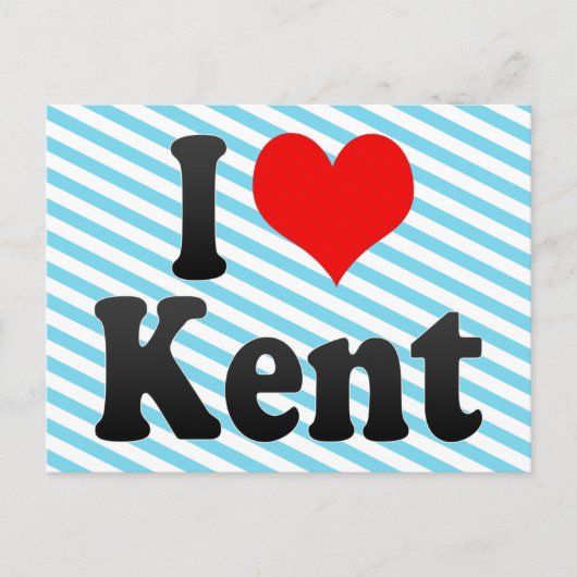 Carte Postale I Love Kent, États-Unis (Devant)