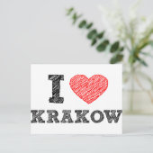 Carte Postale I Love Kraków (Debout devant)