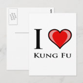 Carte Postale I Love Kung Fu (Devant / Derrière)