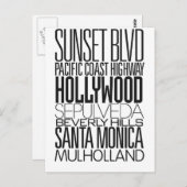 Carte Postale I Love LA (Devant / Derrière)