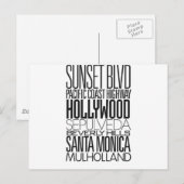 Carte Postale I Love LA (Devant / Derrière)