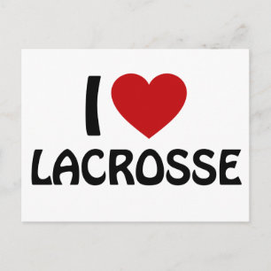 Carte Postale I love Lacrosse