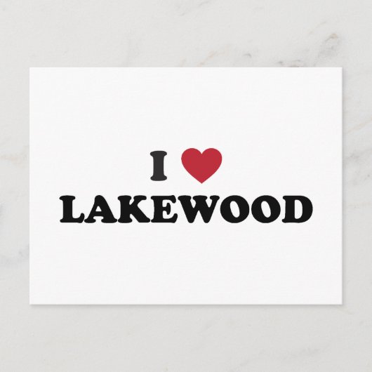 Carte Postale I Love Lakewood Colorado (Devant)