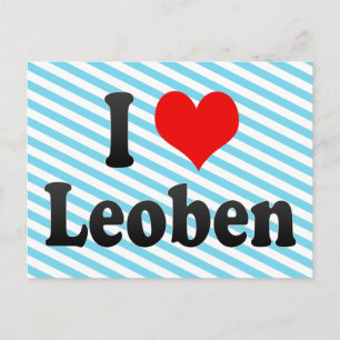 Carte Postale I Love Leoben, Autriche