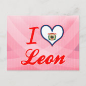 Carte Postale I Love Leon, Virginie-Occidentale (Devant)