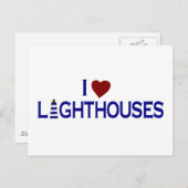 Carte Postale I Love Lighthouse (Devant / Derrière)