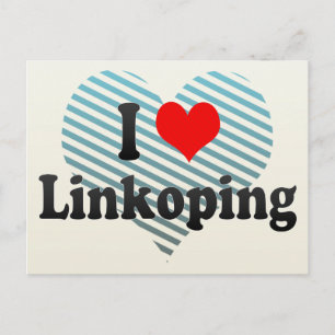 Carte Postale I Love Linkoping, Suède