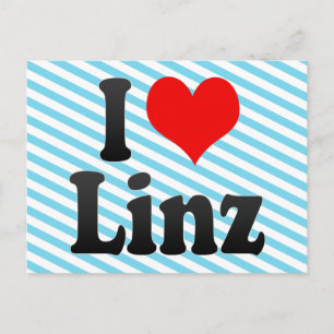 Carte Postale I Love Linz, Autriche