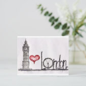 Carte Postale I love London (Debout devant)