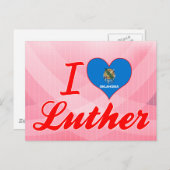 Carte Postale I Love Luther, Oklahoma (Devant / Derrière)
