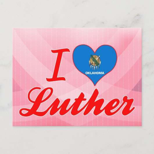 Carte Postale I Love Luther, Oklahoma (Devant)