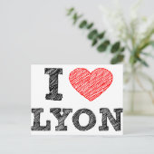 Carte Postale I Love Lyon (Debout devant)