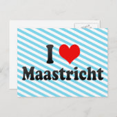 Carte Postale I Love Maastricht, Pays-Bas (Devant / Derrière)