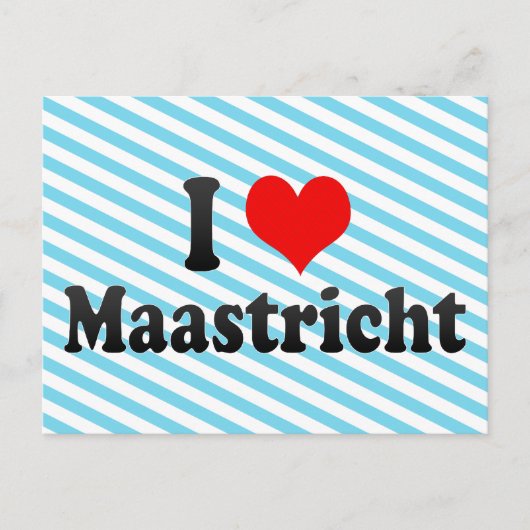 Carte Postale I Love Maastricht, Pays-Bas (Devant)