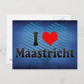 Carte Postale I Love Maastricht, Pays-Bas (Devant / Derrière)