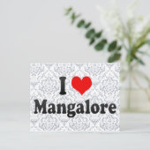 Carte Postale I Love Mangalore, Inde (Debout devant)