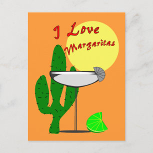 Carte Postale I love margaritas—Margarita Lovers T-Shirts