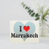 Carte Postale I Love Marrakech, Maroc (Debout devant)