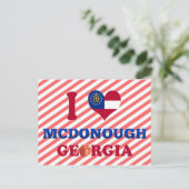 Carte Postale I Love McDonough, Géorgie (Debout devant)