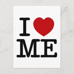 Carte Postale I Love Me Heart Me self estime confiance dignité